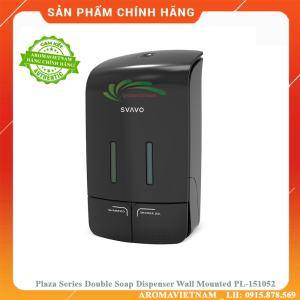 Hộp đựng nước rửa tay hai ngăn treo tường Svavo PL-151052 BLACK